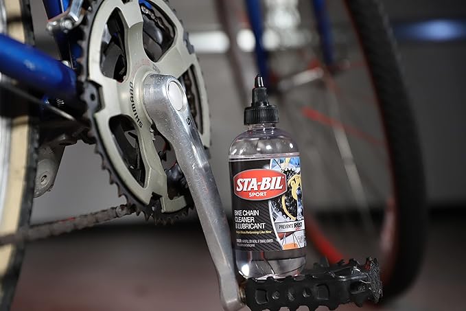 STA-BIL SPORT Bike Chain Cleaner & Lubricant - Prevents Rust on Chains, Cables, and Derailleurs, Premium Lubricant, Easy to Apply, Preserves Bike Chains, 8oz (22406)