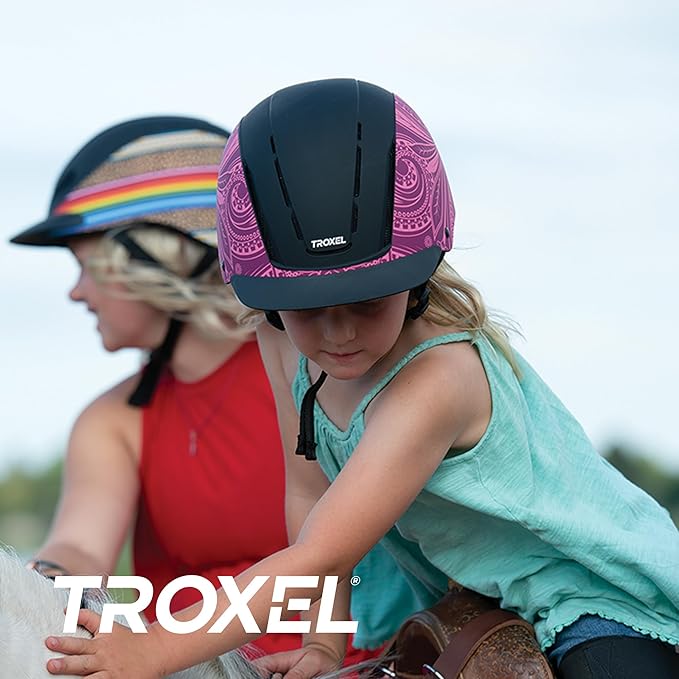 Troxel Spirit Full Coverage Horse Riding Helmet, Low-Profile Adjustable Design, Safety Horseback Riding Gear