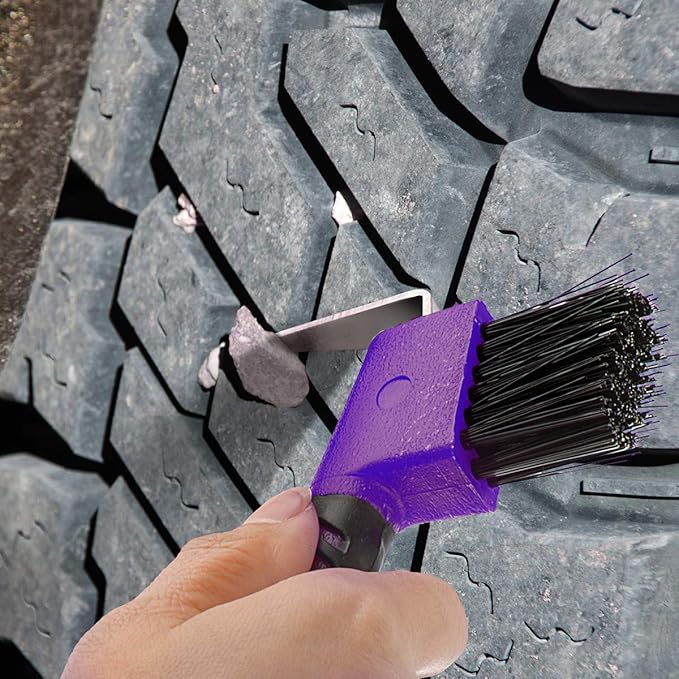 BOTH WINNERS Horse Hoof Pick Brush with Soft Touch Handle (Purple)