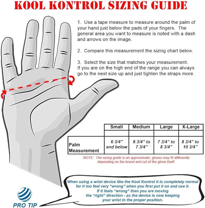 bowlingball.com Kool Kontrol Bowling Wrist Positioner - Unisex Support for Proper Wrist Position & Control - Comfortable, Lightweight, Breathable Bowling Accessory - Right/Left Hand, Multiple Sizes