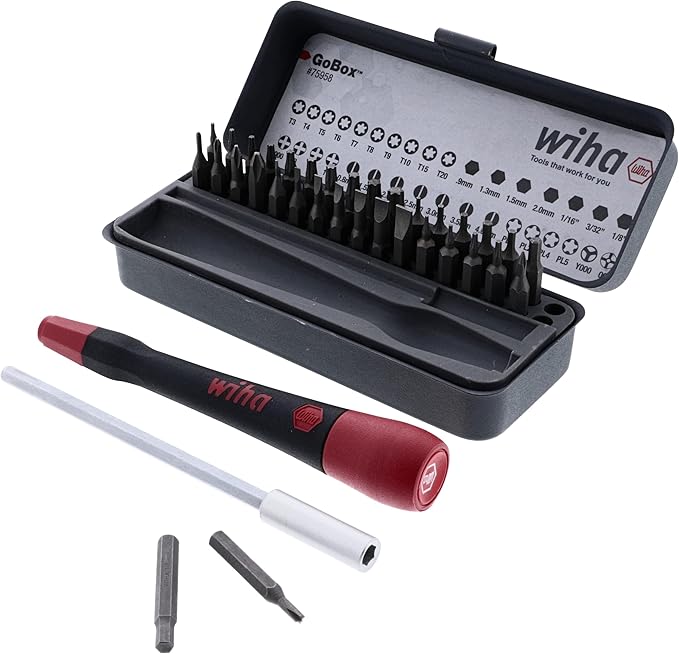 Wiha 75958 Piece GoBox Precision Micro Bit Set