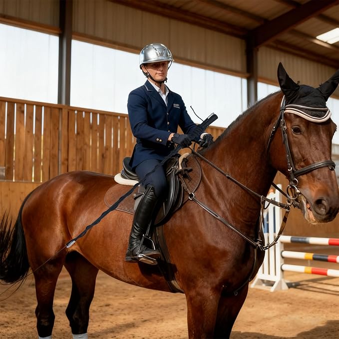 Lontcs Horse Lunge Whip for Training,5.9 Feet Long Stick with 6.3 Feet Drop, Detachable in 2 Sections – Equestrian Riding & Lunging Tool,Dressage Whips for Horses or Pig Accessories