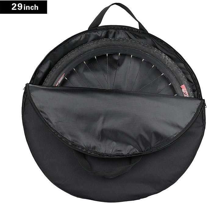 Rhinowalk Bike Wheel Bag Travel Case Soft Padded Bicycle Wheelset Carrying Bag for 26-29 inch Mountain Road Bike Wheels