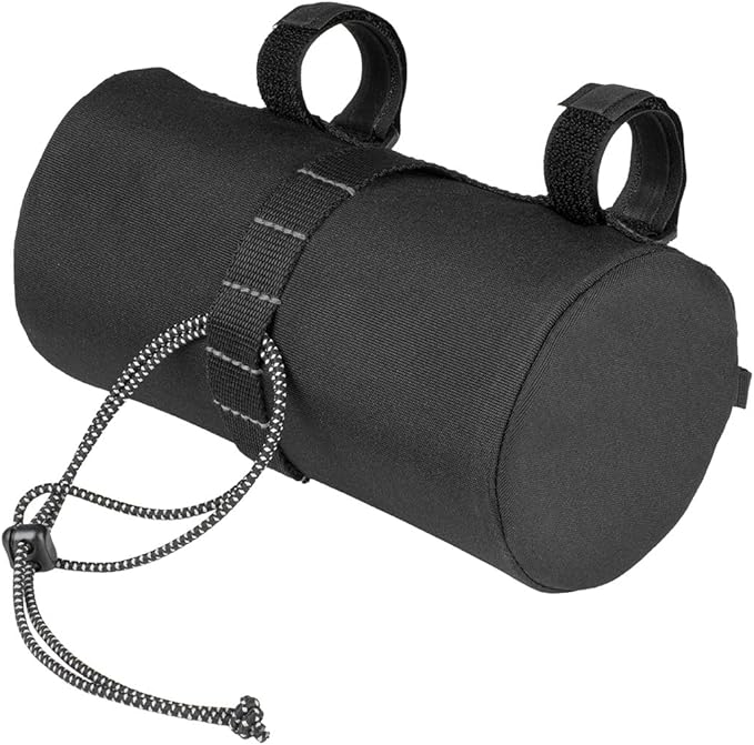 Topeak Tubular BarBag Slim 1.5L – Compact Waterproof Handlebar Duffle Bag with Quick Access Zipper, 600D Polyester Shell, and Anti-Slip Mounting System for Urban & Trail Rides