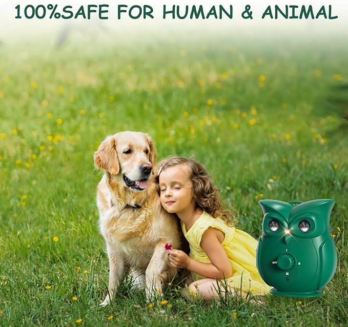 QHZ Ultrasonic Dog Bark Control Device – Safe & Humane Anti-Barking Deterrent 3 Adjustable Modes Rechargeable Indoor & Outdoor Use Effectively Reduces Excessive Barking Without Harm