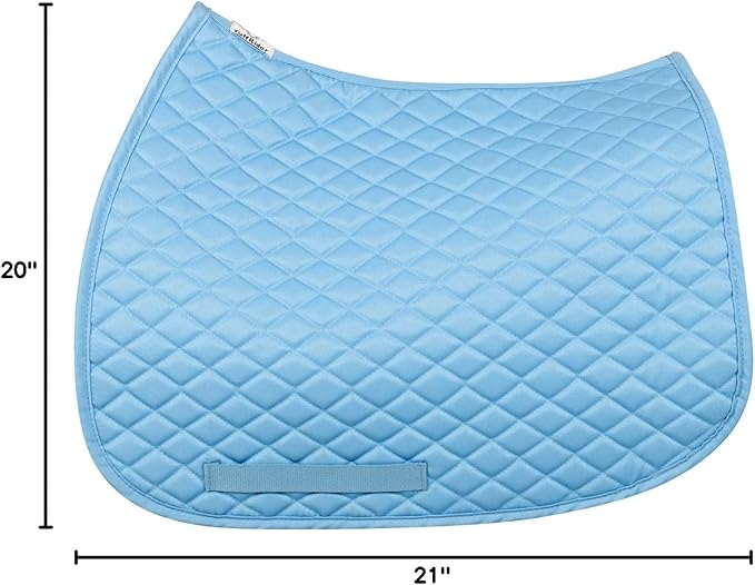TuffRider Basic All Purpose Horse Riding Saddle Pad | Wither Relief Brushed Underside for Training and Competition