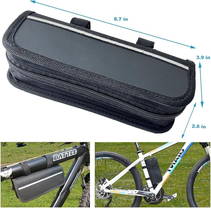 Kitbest Bike Repair Tool Kit. 100 PSI Mini Bike Pump, Tire Puncture Repair Kit, 16 in 1 Bike Multi Tool, Glueless Tire Patch Kit, Bicycle Tire Lever and Bike Bag