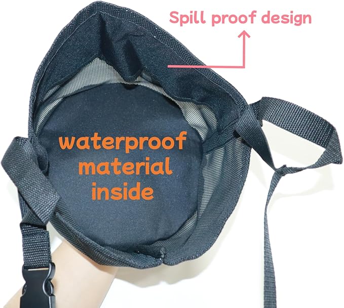 Horse Feed Bag for Grain, Small, Heavy Duty Durable Mesh Horse Feeder with Adjustable Strap, Comfortable Neck, Reinforced Waterproof Bottom Horse Muzzle Feed Bag