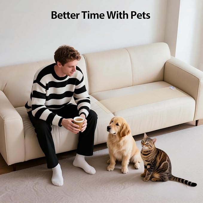 Pet Shock Mat 60x12 Inch, Static Correction Pad for Dogs & Cats Indoor, 3 Training Modes with Tester | Keep Pets Off Furniture, Couch, Sofa | Auto Power Off, Battery Operated Safe Protection