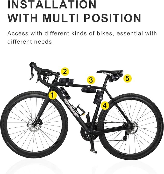 Rhinowalk Bike Saddle Bag Bicycle Under Seat Bag Repair Tools Pouch Frame Bag for Mountain Road Bike Cycling Accessories