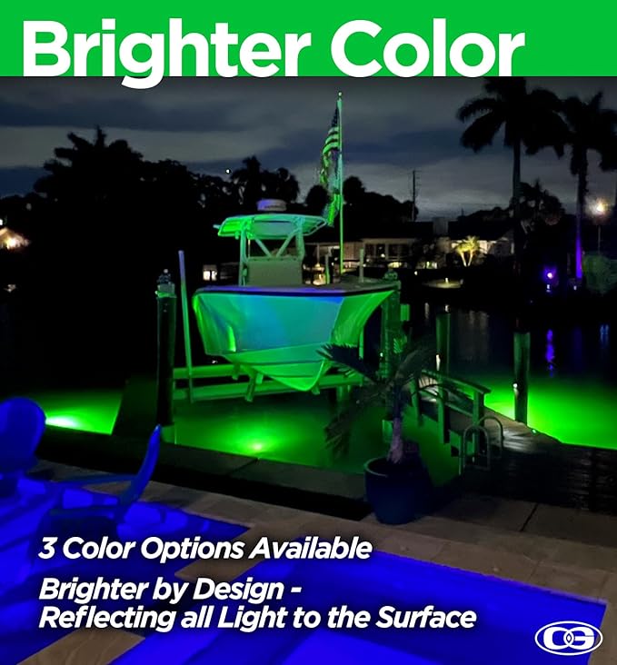 Blue Underwater Dock Light - Brightest HID Submersible Light for Enhanced Fishing, Dock Illumination, Nighttime Safety, Easy Installation - Easy Installation