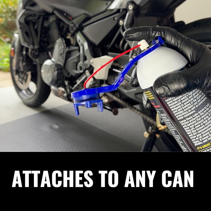 Oinker Motorcycle Chain Lube Applicator | Mess-Free Chain Wax, Chain Cleaner Attachment | for 520 Chain Size