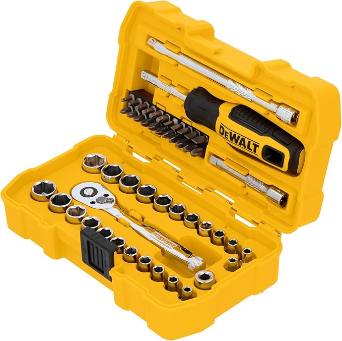 DEWALT 1/4" Drive 50 Pc Mechanics Tool Set (DWMT45422)