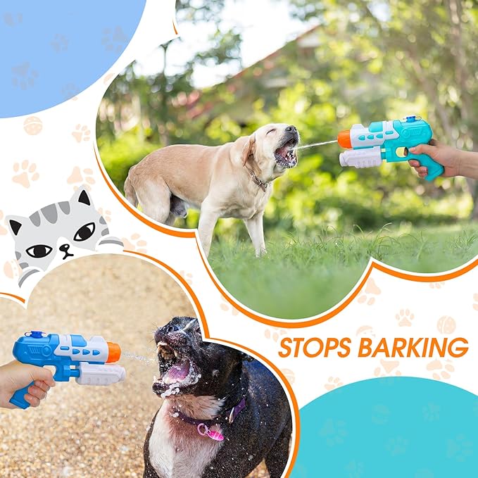 Geelin 2 Pack Squirt Spray for Cats Dogs Training Squirt for Cats Deterrent Water Spray Pistols for Dogs Pets Training(Retro Style,Blue Green)