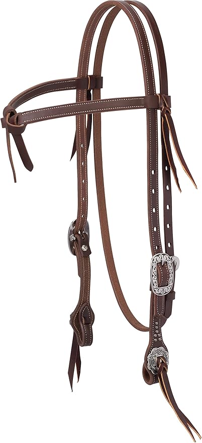 Weaver Leather unisex adult Weaver Leather Working Tack Futurity Knot Browband Headstall, Floral, 1 Count Pack of US