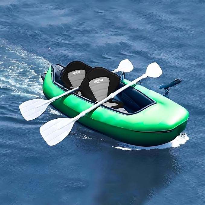 NEW-Vi Universal Deluxe Detachable Kayak Seat Paddle Board Seat Canoe Seat Kayak Seats with Back Support, 4 Adjustable Straps High Back Support, Form-Fitting for Kayaks SUP Fishing Boat Rowboat