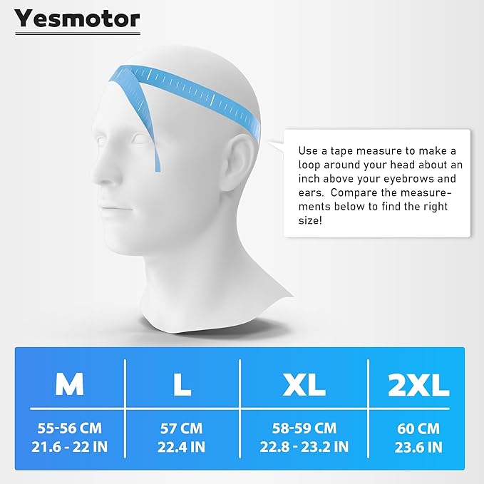 Yesmotor 3/4 Open Face Retro Motorcycle Helmet Vintage Helmet for Motorbike Casco, Moped, Cruiser, Bobber, and Chopper - DOT Approved(Matte Black,XL)
