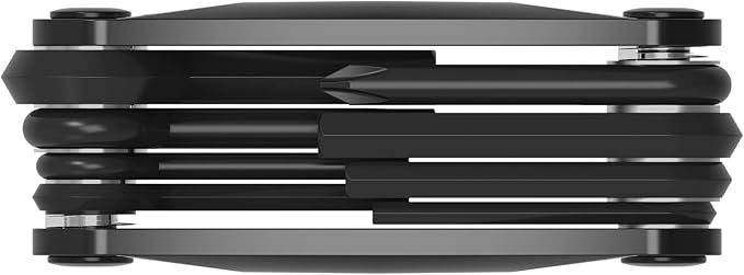 LEZYNE RAP II Bicycle Multi-Tool 8 in 1, Anti-Corrosion Bits, Hex 2.5/3/4/5/6mm, T10/T25, Phillips Head, Compact Bike Tool