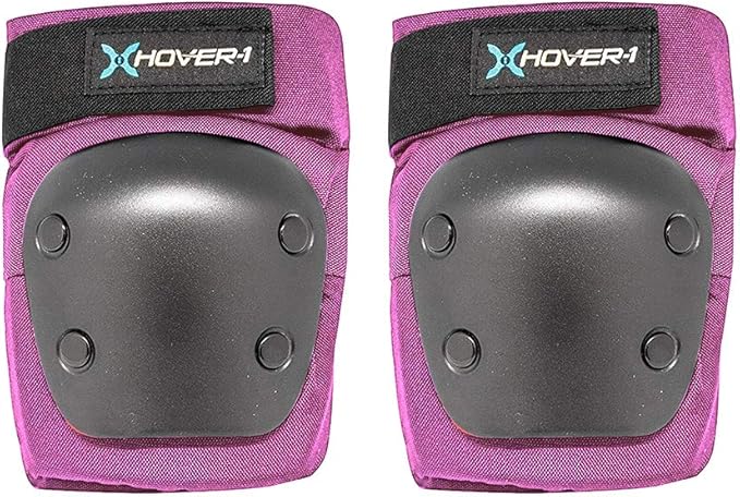 Hover-1 Protective Elbow Pads, Knee Pads, Wrist Guards, Padded Shorts, Tank Top, T-Shirt - Hard PP Shells for Impact Resistance & EVA Foam Protective Padding for Skating, Hoverboards, E-Scooters