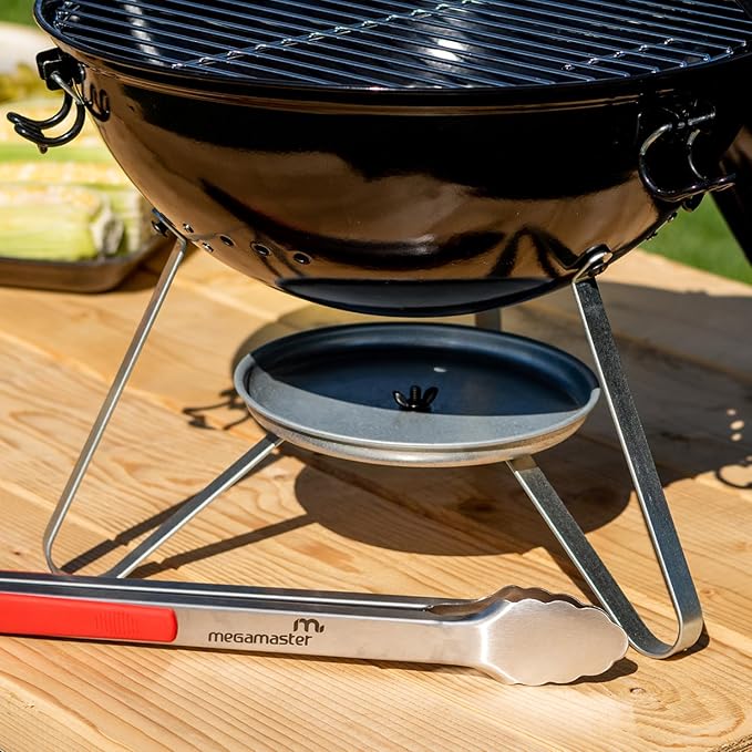 16" Extra-Long Stainless Steel Grill Tongs – Premium Locking BBQ Tongs for Grilling, Cooking, Barbecue, Tailgating – Easy Grip with Hanging Hook, Model 530-0103P