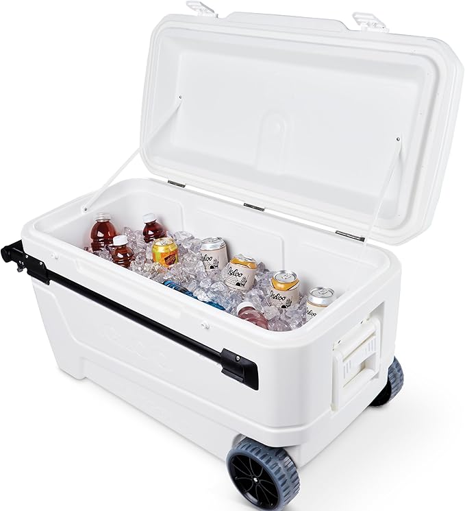 Igloo マックスコールド グライド 110Qt ホイールクーラー | 保冷ハードシェルアイスチェスト