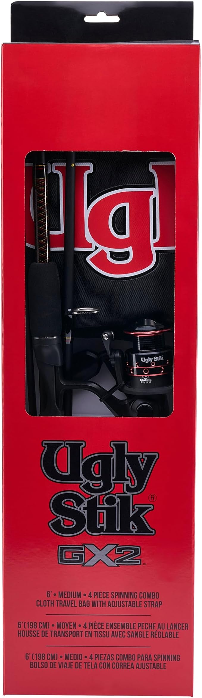 Ugly Stik GX2 スピニングリールと釣り竿のコンボ