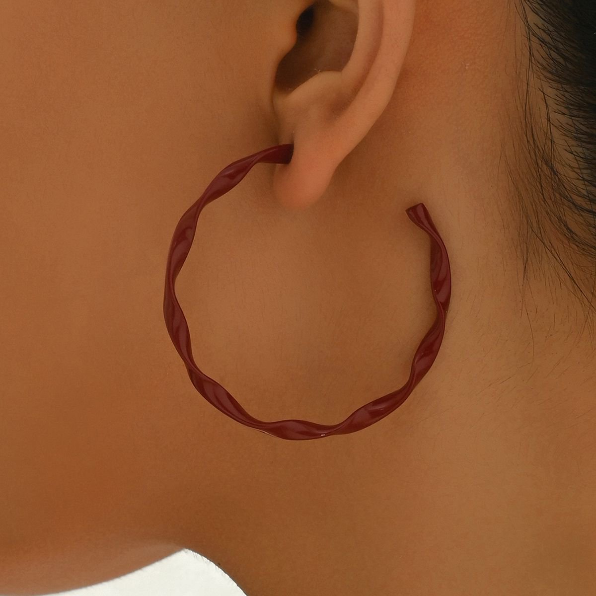 Twisted Hoop Earrings - Modern Statement Jewelry For Women