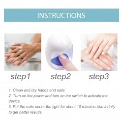 South Moon Nail Fungal Cleaning Laser Relief Device, Gray Nail Bad Nail Thickening Soft Nail Bright Nail Care Instrument