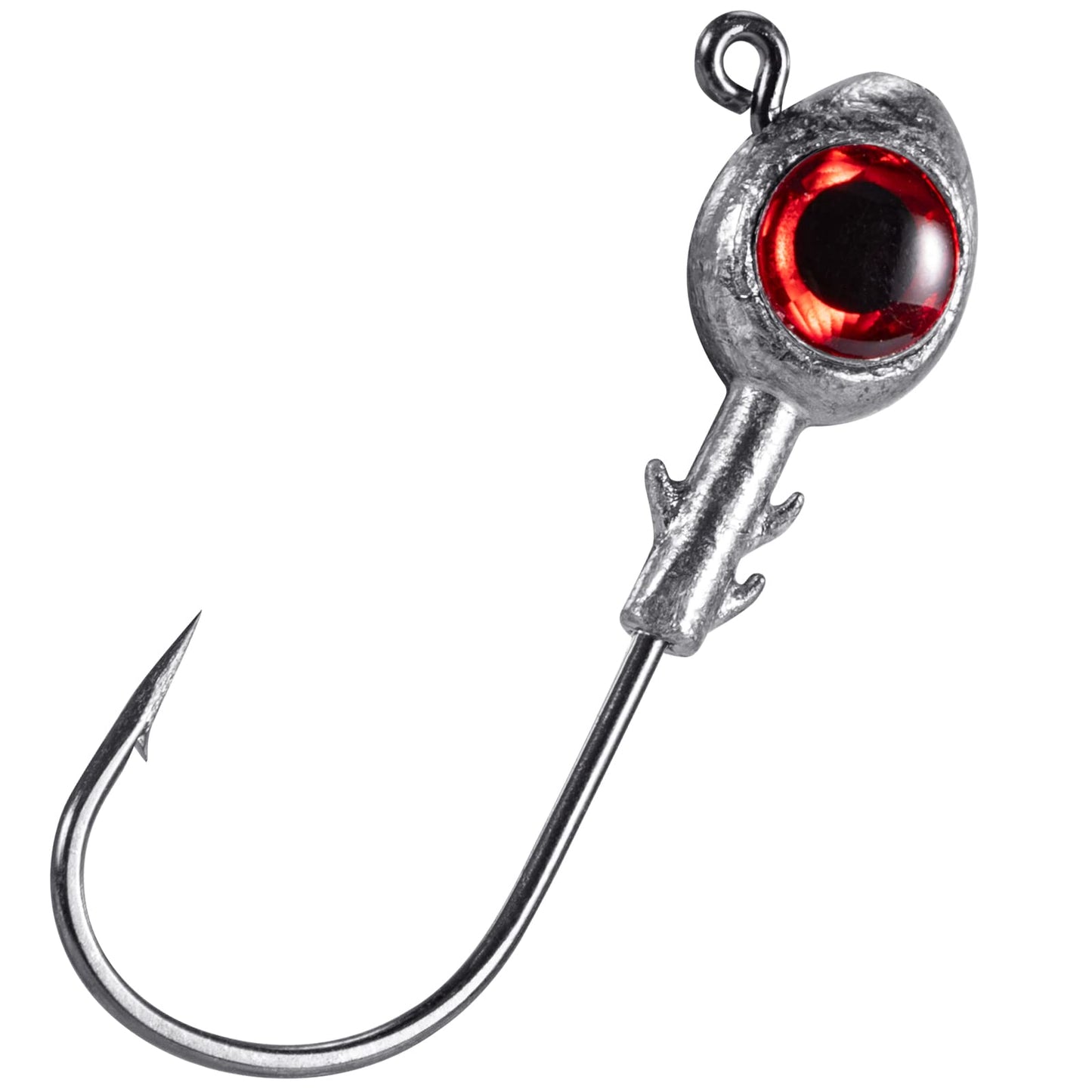 Dr.Fish 10 Pack Fishing Eyes Jigs 3D Eyes Trout Heads Bass Hook Saltwater Swimbait Jig Heads Freshwater Walleye Striper Walleye Striper 3/8oz