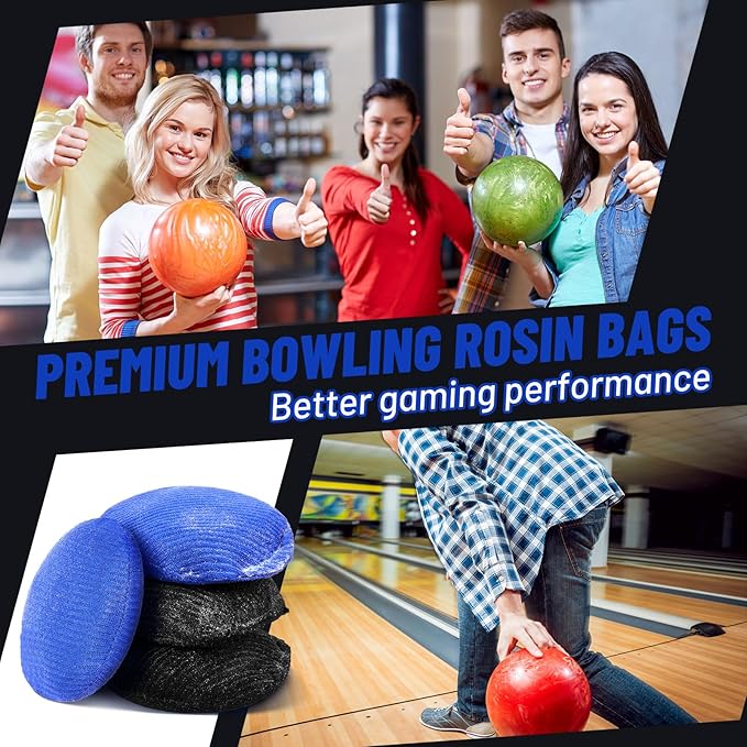 Lewtemi Bowling Rosin Grip Bag Powder Bowling Grip Sack for Drying Hands Golf Accessories