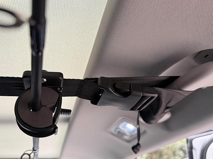 車用釣り竿ホルダー、車用釣り竿立て、SUV/ワゴン/バン/ジープ/トラック用車内キャリアロッドホルダー