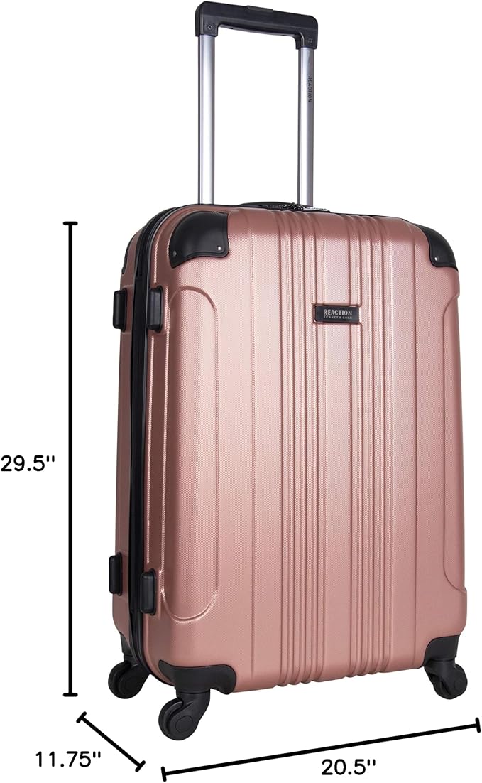 Kenneth Cole REACTION アウトオブバウンズ 軽量ハードシェル 4輪スピナーラゲージ ローズゴールド 28インチ 受託手荷物