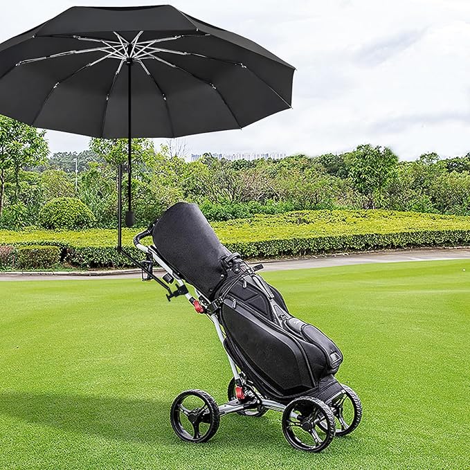 UPF 50+ Beach Umbrella with Adjustable Universal Clamp