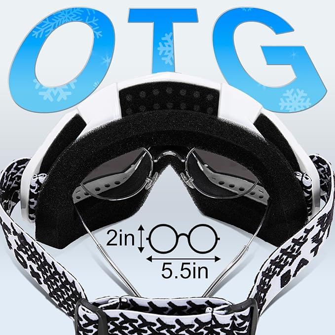 Motorcycle ATV Goggles Dirt Bike Motocross Safety ATV Tactical Riding Motorbike Glasses Goggles for Men Women Youth Fit Over Glasses UV400 Protection Shatterproof (blue/white black)