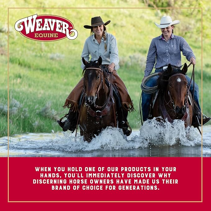Weaver Equine AirFlex Straight Horse Cinch, Anti-Slip Acrylic Saddle Cinch Girth with Flat Buckle, Western Horse Riding Supplies, Black