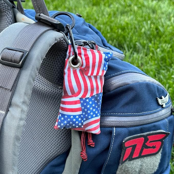 HYZER HOUND DISCS Disc Golf Chalk Bag | Dry Your Hands in the Heat of Summer | Attaches to Bag with a Carabiner | Improve Your Hand Grip for Consistency | Essential Disc Golf Accessories | Chalk