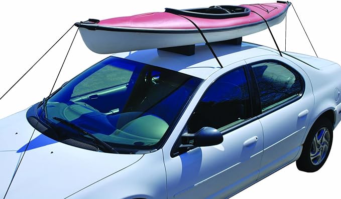 attwood 11438-7 Universal Rack-Free Car-Top Kayak Carrier Kit with Supporting Foam Blocks
