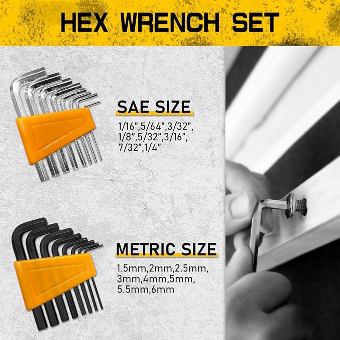 53-piece Magnetic Screwdrivers Set with Case,Phillips, Hex, Pozidriv,Torx and Precision Screwdriver Set, Magnetizer Demagnetizer Tools, Replaceable Screwdriver Bits With Sturdy tool box