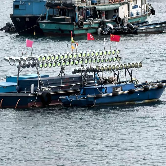 1000W LED Dock Fishing Lights, 170000lm High Brightness Fish Collector Light, IP67 Waterproof Fish Attracting Lights,10KV Lightning-Proof Green Color Fishing Light for Ship/Night/Net Fishing