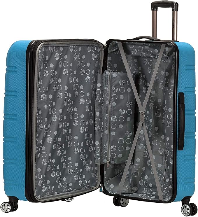 Rockland Melbourne Hardside Expandable Spinner Wheel Luggage, Turquoise, 2 Piece (20"/28")