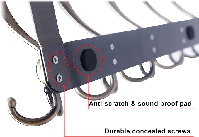 Dseap Over The Door Hook Hanger - Fits 1 3/8" to 1 3/4" Standard Doors | 5 Tri Hooks Heavy Duty Towel/Coat Rack | Door Organizer for Clothes, Jackets, Hats, Towels, Bronze