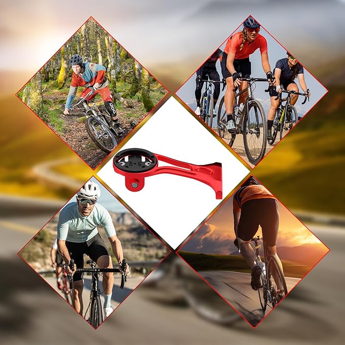 Out Front Bike Computer Mount - Lightweight GPS and Action Camera Compatible Mount for Garmin, Wahoo, Bryton, Cateye - Ideal 32mm Handlebar Accessory for Mountain, Road, and Gravel Bikes