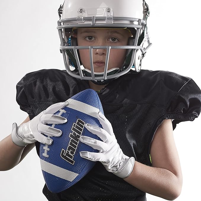 Franklin Sports キッズ ジュニア グリップライト ユース ジュニアサイズ ラバーフットボール - ピーウィー キッズ 耐久性 アウトドアフットボール - シングル&バルクパックあり