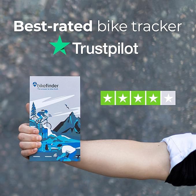 Gen2 - Anti-Theft Bike Tracker with Wi-Fi, GPS, LPWAN and Bluetooth, Hidden and Locked Inside Handlebar, Worldwide Coverage, eSIM Included - Subscription Required