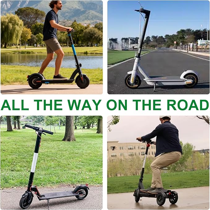 10 Inch Tyre, 10x2.5 60/70-6.5 Vacuum Outer Tire Fit for Segway Ninebot Max G2 G30P G30LP G30D Electric Scooter, Tubeless Front Rear Tyre with Lever and Value
