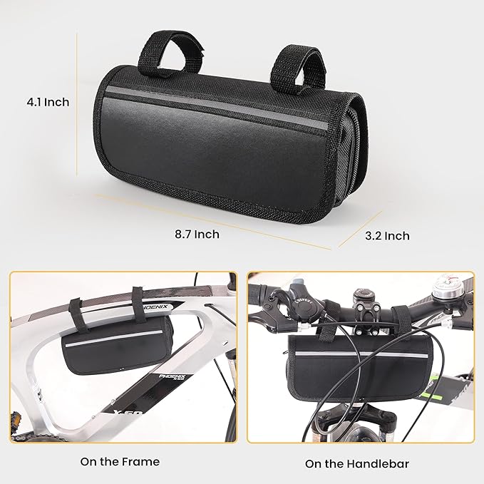 33Pcs Bike Repair Tool Kit with Mini Bicycle Pump, 16 in 1 Multi-Tool, 2mm-6mm Allen Wrenches, Bicycle Repair Bag Used for Mountain and Road Bikes