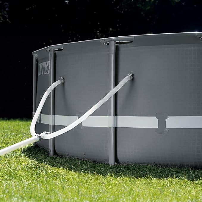INTEX Ultra XTR 18 ft x 52 in Above Ground Pool Set, Round Swimming Pool with Steel Frame, 2100 GPH Sand Filter Pump, Ladder, Cover, & Ground Cloth