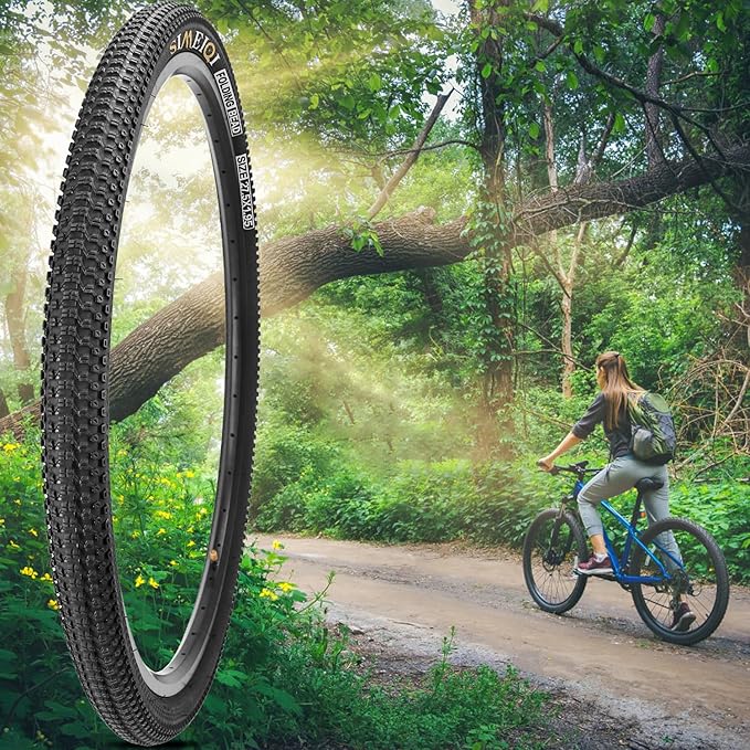 27.5 X 1.95 Inch Folding Bike Tires with 3mm Anti Puncture Proof Protection for Mountain Bicycles