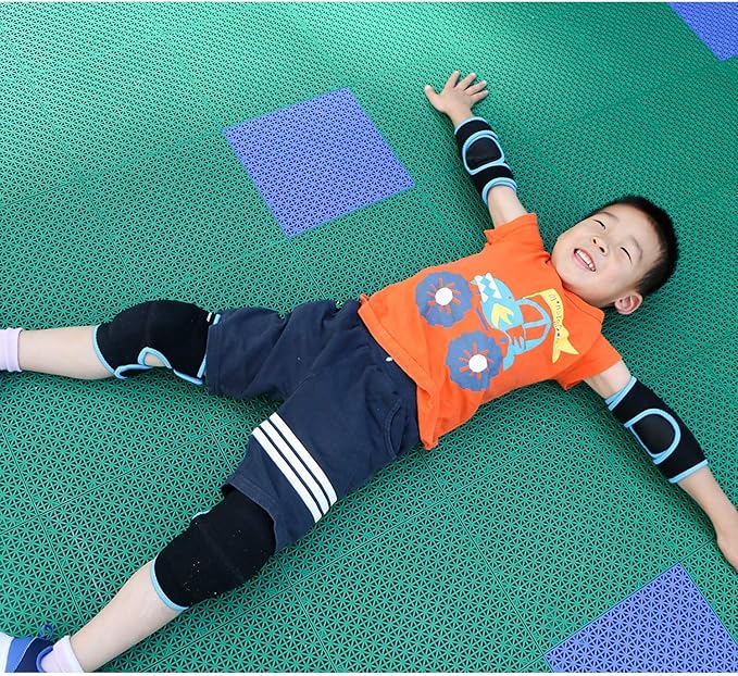 ONTYZZ Kids Soft Knee Pads and Thickened SBR Elbow Pads Adjustable Knee and Elbow Pads Protective Suit Gear for Cycling Volleyball Skateboarding Soccer Hockey