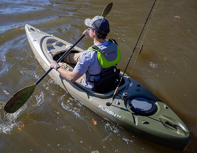 Perception Flash 9.5 | Sit Inside Kayak | Rod Holders and Rear Storage | 9' 6"